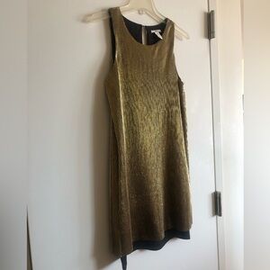 bar III Metallic Gold Dress size M